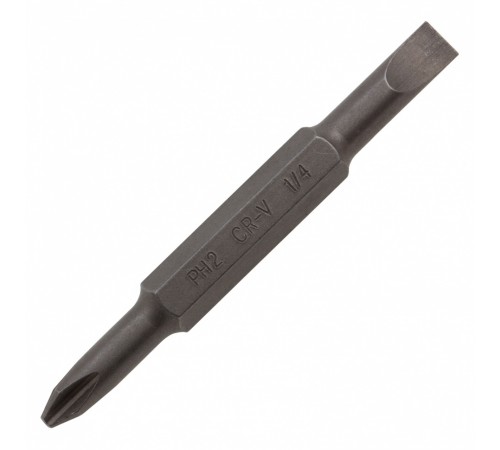 Отвертка комбинированная, SL3/16"-PH1, SL1/4"-PH2, 3-х компонентная рукоятка Denzel
