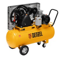 Компрессор воздушный рем. привод BCV 4000-T/100, 4,0 кВт, 100 литров, 690 л/мин Denzel
