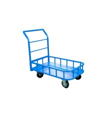 Тележка платформенная TOR ТП-МБ (600х1000) с бортами (колеса 160 мм)
