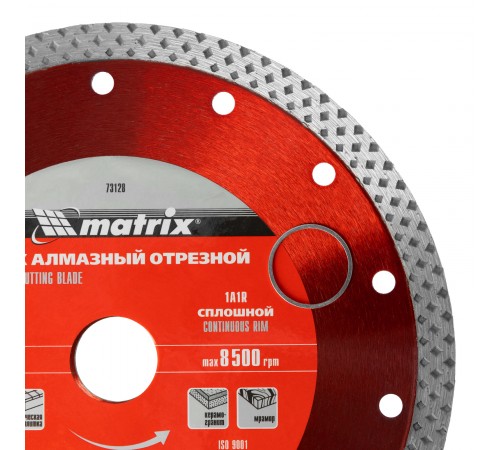 Диск алмазный, отрезной сплошной, 180 х 22.2 мм, сухая резка Matrix Professional
Диск алмазный, отрезной сплошной, 180 х 22.2 мм, сухая резка Matrix Professional