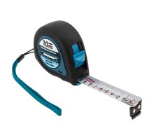 Рулетка "Ergonomisch",10 м x 25 мм,магнитный обрезиненный зацеп Gross
