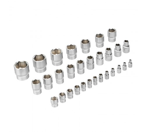 Набор инструментов, 1/2", 1/4", CrV, S2, пластиковый кейс, 109 предметов Denzel
Набор инструментов, 1/2", 1/4", CrV, S2, пластиковый кейс, 109 предметов Denzel