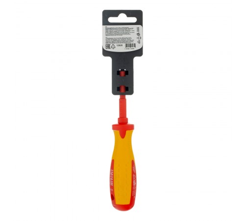 Отвертка Insulated, PH1 x 75 мм, CrMo, до 1000 В, двухкомпонентная рукоятка Matrix Professional
Отвертка Insulated, PH1 x 75 мм, CrMo, до 1000 В, двухкомпонентная рукоятка Matrix Professional
