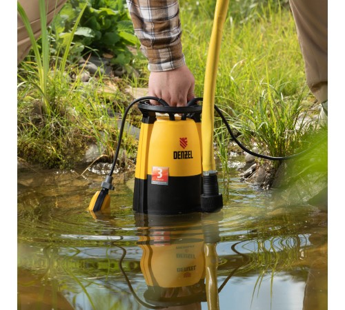 Дренажный насос для чистой и грязной воды DP450S, 450 Вт, напор 6 м, 12000 л/ч Denzel
Дренажный насос для чистой и грязной воды DP450S, 450 Вт, напор 6 м, 12000 л/ч Denzel