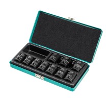 Набор шестигранных ударных торцевых головок, 1/2, 10-24 мм, 10 шт, Stels
