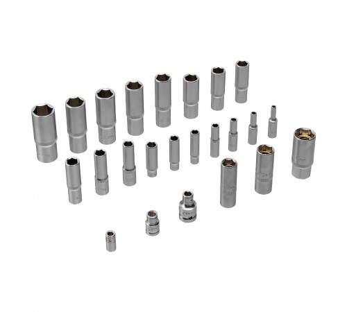Набор инструментов, 1/2", 1/4", 3/8", CrV, S2, пластиковый кейс, 216 предметов Denzel
Набор инструментов, 1/2", 1/4", 3/8", CrV, S2, пластиковый кейс, 216 предметов Denzel
