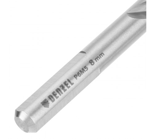 Набор сверл по металлу, 2-8мм, Р6М5-TiN, Golden Tip, 6 шт Denzel
