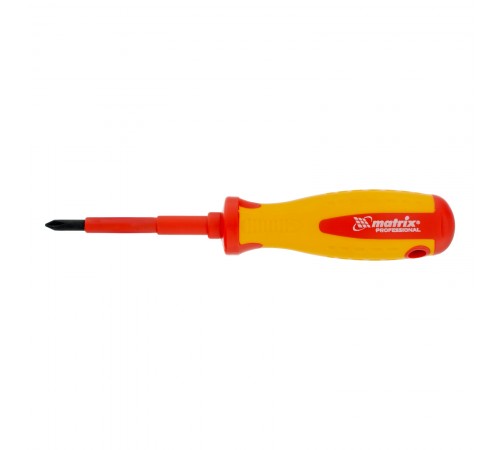 Отвертка Insulated, PH1 x 75 мм, CrMo, до 1000 В, двухкомпонентная рукоятка Matrix Professional
Отвертка Insulated, PH1 x 75 мм, CrMo, до 1000 В, двухкомпонентная рукоятка Matrix Professional