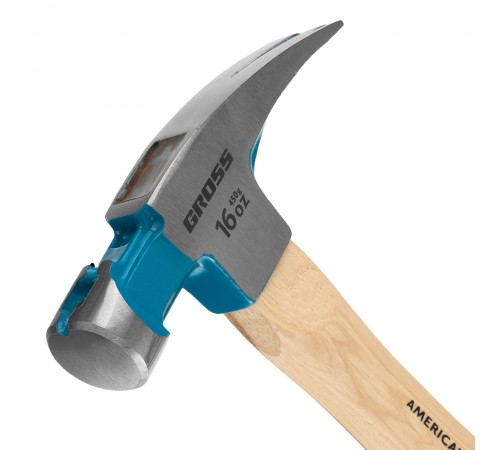 Молоток-гвоздодер, 450 г, угол 75, магнит, обрезиненная рукоятка American hickory GROSS
Молоток-гвоздодер, 450 г, угол 75, магнит, обрезиненная рукоятка American hickory GROSS