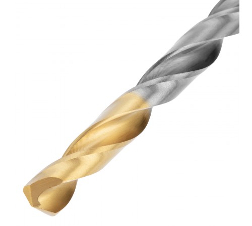 Набор сверл по металлу, 2-8мм, Р6М5К8-TiN, Golden Tip, 6 шт Denzel
