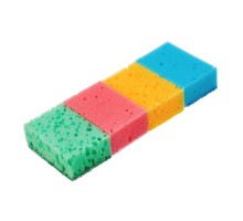 Губки для посуды Coral, 95 x 64 x 36 мм, 4 шт, Home Palisad
