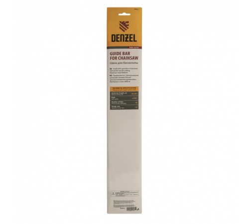 Шина для бензопилы DGS-5218, длина 45 см (18") шаг 0.325", паз 1.5 мм, 72 звена Denzel
Шина для бензопилы DGS-5218, длина 45 см (18") шаг 0.325", паз 1.5 мм, 72 звена Denzel