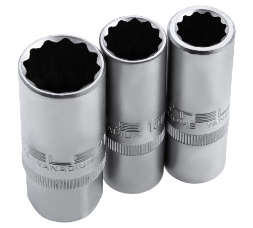 Набор инструментов 1/2", 1/4", CrV, 12 гранные головки, пластиковый кейс, 109 предмета Stels

