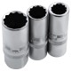Набор инструментов 1/2", 1/4", CrV, 12 гранные головки, пластиковый кейс, 109 предмета Stels

