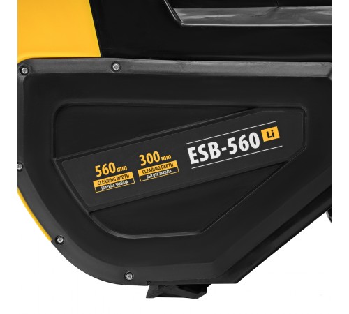 Снегоуборочная машина аккумуляторная, ESB-560Li, 560 мм, 40В, 2 АКБ 5 Ач, ЗУ, метал. шнек Denzel
Снегоуборочная машина аккумуляторная, ESB-560Li, 560 мм, 40В, 2 АКБ 5 Ач, ЗУ, метал. шнек Denzel