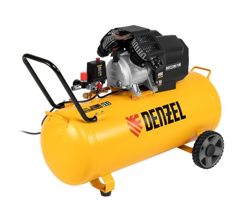 Компрессор воздушный DKV2200/100, Х-PRO 2.2 кВт, 400 л/мин, 100л Denzel
