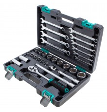 Набор инструментов, 1/2", CrV, пластиковый кейс 31 предмет Stels
