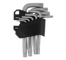 Набор ключей имбусовых Torx-Tempered, TT10-50, CrV, 9 шт. Сибртех
