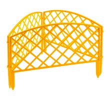 Забор декоративный "Сетка", 24 х 320 см, желтый, Palisad
