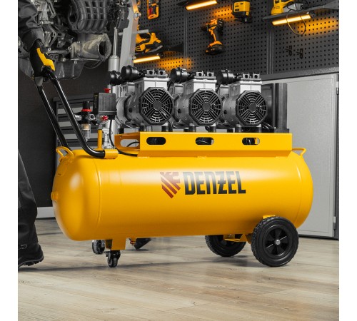 Компрессор безмасляный, малошумный DLS 3300/100, 3300 Вт,3x1100, 100 л, 570 л/мин ,блок управления Denzel
Компрессор безмасляный, малошумный DLS 3300/100, 3300 Вт,3x1100, 100 л, 570 л/мин ,блок управления Denzel
