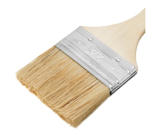 Кисть плоская Slimline 2.5" (63 мм) натуральная щетина, деревянная ручка Sparta
