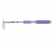 Грабли 5 - зубые, 85 х 440 мм, стальные, удлиненная рукоятка, Flower Mint, Palisad
