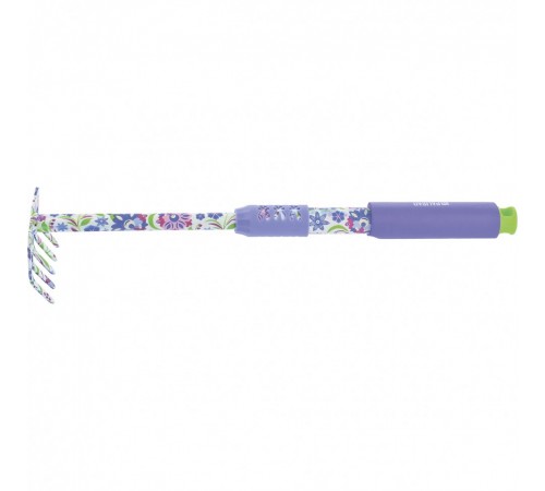 Грабли 5 - зубые, 85 х 440 мм, стальные, удлиненная рукоятка, Flower Mint, Palisad
