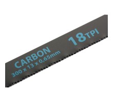 Полотна для ножовки по металлу, 300 мм, 18 TPI, Carbon, 2 шт Gross
