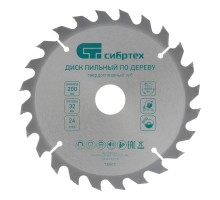 Пильный диск по дереву, 200 х 32 мм, 24 зуба, кольцо 30/32 Сибртех
