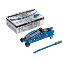 Домкрат гидравлический подкатной 2.5 т, с фиксатором, Safety Pin, 140-385 мм Stels
