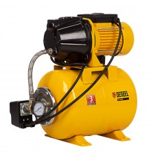 Насосная станция PS1100С, 1100 Вт, 4500 л/ч, ресивер 24 л, подъем 46 м, чугун Denzel
