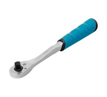 Ключ-трещотка 3/8", CrV, 90 зубьев, усиленный, хром Gross

