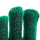 Перчатки трикотажные усиленные, гелевое ПВХ-покрытие, 7 класс, зеленые Сибртех