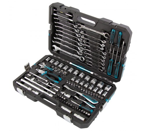 Набор инструментов, 1/4", 1/2", CrV, 120 зубьев, 101 предмет Gross
Набор инструментов, 1/4", 1/2", CrV, 120 зубьев, 101 предмет Gross