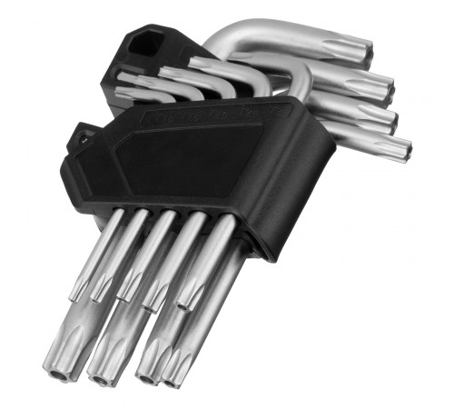 Набор ключей имбусовых Torx-Tempered, TT10-50, CrV, 9 шт. Сибртех
Набор ключей имбусовых Torx-Tempered, TT10-50, CrV, 9 шт. Сибртех