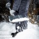 Лопата для уборки снега пластиковая, 270 х 310 х 890 мм, стальной черенок, алюминиевая планка, Palisad
