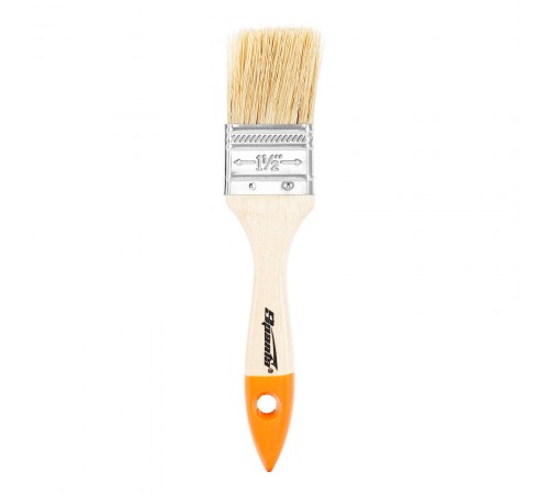 Кисть плоская Slimline 1.5" (38 мм) натуральная щетина, деревянная ручка Sparta
