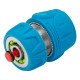 Соединитель быстросъемный 1/2", аквастоп, алюминий, TPR, LUXE Palisad
