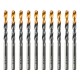 Сверло по металлу, 6 мм, HSS-Tin, Golden Tip, 10 шт. Denzel