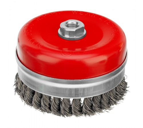 Щетка для УШМ Heavy Duty, 125 мм, М14, "чашка", крученая проволока 0.5 мм Matrix
Щетка для УШМ Heavy Duty, 125 мм, М14, "чашка", крученая проволока 0.5 мм Matrix