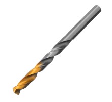 Сверло спиральное по металлу 7,5 x 109 мм, Р6М5, Golden Tip  Denzel
