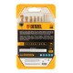 Набор сверл по металлу, 1-10 мм, HSS-Tin, Golden Tip, 10 шт Denzel
