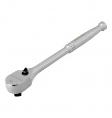 Ключ-трещотка 3/8", CrV, 120 зубьев, цельнометаллический, хром Gross
