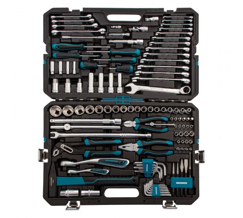 Набор инструментов, 1/4", 1/2", CrV, 120 зубьев, 115 предметов Gross
