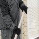 Лопата для уборки снега стальная оцинкованная, 420х370х1370 мм, деревянный черенок, Сибртех